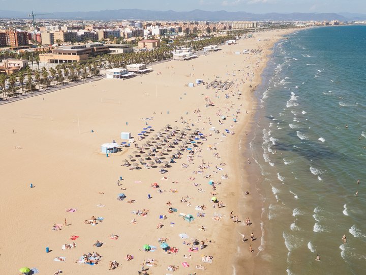Playas MALVARROSA - las Arenas. Pobles maritims
